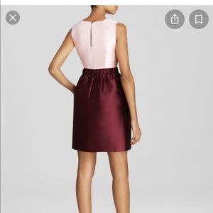 Kate Spade swift pink and burgundy dress